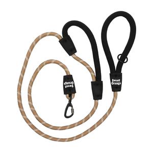 Cuerda trenzada de nailon duradero de entrenamiento Premium con logotipo personalizado, cuerda reflectante de plomo para perros, correa para mascotas para perros grandes con dos asas dobles - Product Image 2