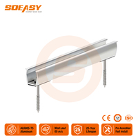Sistem Pemasangan Panel Surya Mini Soeasy Roof Aluminium untuk Atap Logam Trapesium, Pemasangan Mudah, Pabrik Sistem Pemasangan Surya Mini