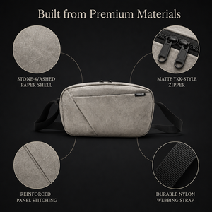 Lightweight <b>Waterproof</b> Zipper Unisex Waist Bag Adjustable Crossbody Fanny Pack Quilted Nylon Belt <b>Pouch</b> for Travel Outdoor - Product Image 5