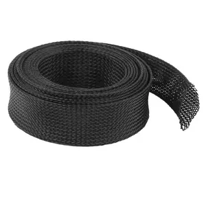 PET Cable Wrap Protective Sleeve Braided Expandable Spiral Self-Winding Cable Management Cable Cover Sleeves