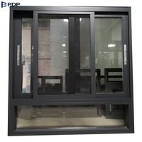 Diseño moderno Ventanas corredizas de aluminio Mosquitera Marco de acero Malla de pantalla de acero inoxidable Hogar Cocina Apertura horizontal