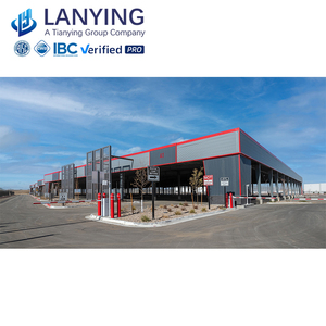 Nhà kho đúc sẵn kiểu công nghiệp hiện đại với văn phòng cho hội thảo trung tâm mua sắm phòng tập thể dục hội trường xây dựng Bảng điều khiển bánh sandwich - Product Image 5