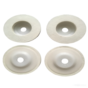 <span class=keywords><strong>Areal</strong></span> 4 pulgadas 100mm 6,0mm almohadilla de pulido de fieltro de lana gruesa rueda de pulido de vidrio de dureza media OEM/ODM personalizable 1 año - Product Image 2