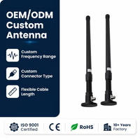 Antena Omnidireccional Vertical de Fibra de Vidrio de 10DBI, 600-6000MHz, VHF, LoRa, 5G, Multibanda, para Exteriores, Vehículos, Comunicación, Rastreo, Base de Montaje