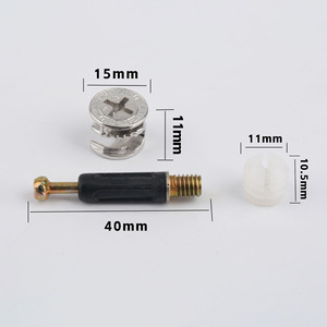 Furniture Accessories Cabinet 3 in 1 Furniture Connecting Rod Mini Fix Board Connector Fittings Screw Wood Connectors - Product Image 6