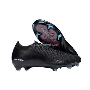 Botas de fútbol FG/TF al por mayor OEM/ODM para adultos y jóvenes, con opciones antideslizantes, ligeras y transpirables de tejido. - Product Image 5
