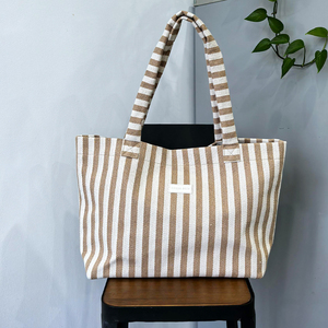 Royal Fair Logo personnalisé tissu amical imprimé écologique recyclable style vintage coton biologique toile fourre-tout sac de courses - Product Image 2