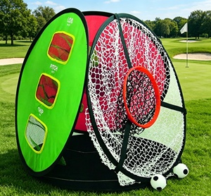 Red de Práctica de Golf 4 en 1 Plegable con Bolsa de Transporte para Entrenamiento en Interiores, Exteriores y Jardín - Product Image 1