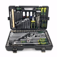 Kit d'outils mécaniques combinés personnalisés à prix abordable, très demandé, avec clés à douilles robustes et coffret de rangement