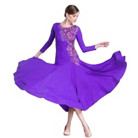 M-1802 Femmes norme internationale robe de danse de salon haut de gamme longue danse pratique robes filles à vendre