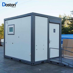 Use la cabina de ducha de baño prefabricada de acero y el inodoro portátil Green Oink para eventos al aire libre - Product Image 3