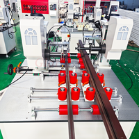 Machines de production et d'assemblage pour la fabrication de poignées de porte en profilé aluminium à rupture de pont thermique et de machines de fabrication de fenêtres et de portes en aluminium