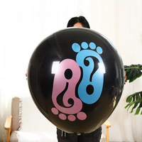 Ensemble de ballons gonflables en latex brillants et plats de 36 pouces pour la fête de révélation du sexe du bébé, décoration pour la fête des enfants, garçon ou fille