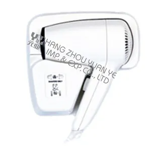 Safety Wall Mounted Hotel Hair Dryer With Shaver Socket