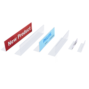 Free Sample Free Design Advertising PP PVC <b>Shelf</b> Talker Holders - Product Image 2