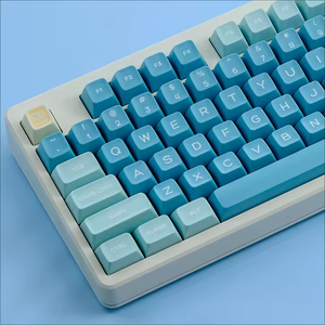 160 touches <span class=keywords><strong>GMK</strong></span> sel de mer citron <span class=keywords><strong>Keycaps</strong></span> PBT Double coup capuchons de clé QXA profil Keycap pour clavier mécanique MX Switch - Product Image 4