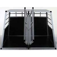 Cage de transport pour chien en aluminium pour voiture