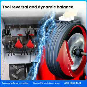 <span class=keywords><strong>Desbrozadora</strong></span> Robusta a Gasolina <span class=keywords><strong>con</strong></span> Transmisión Multivelocidad y Neumáticos Sólidos para Terrenos Difíciles - Product Image 3