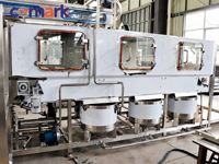 Ligne de production de remplissage d'eau de 5 gallons 150BPH-2000BPH, machine de lavage, remplissage et bouchage de barils pour usine d'eau potable en bouteille