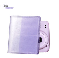 Album photo portable 2x3 mini en gros, 64 pochettes, classeur de cartes en PVC transparent pailleté pour collection de films Instax Mini et photos de fête