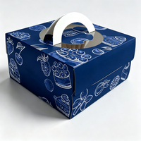Emballage pour desserts, impression de logo personnalisé, boîte à pâtisserie, boîte pliante en carton, boîte cadeau pour la Hanouka, boîte cadeau pour les fêtes, écologique, recyclable