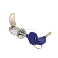 Serrure à came en forme de T 17 et 27 mm, cylindre mécanique long en alliage de zinc pour console de porte de machine de jeu de pêche, garantie 1 an