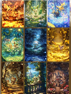 YQ Wholesale Pokemoned Art Boards Carte Fairytale Town Rare Funny Japanese Anime Fan Art Paper sealed Collectible Booster Box - Product Image 2