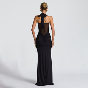 Nuevo Vestido Elegante Plisado <span class=keywords><strong>para</strong></span> Mujer, Moderno, Sexy, con Espalda Descubierta - Product Image 4
