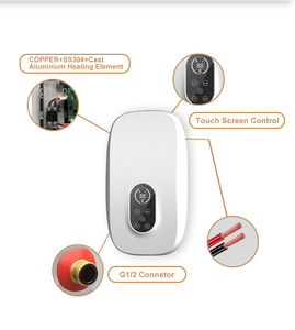 7KW 220V <span class=keywords><strong>chauffe</strong></span>-<span class=keywords><strong>eau</strong></span> électrique instantané sans réservoir contrôle du <span class=keywords><strong>Thermostat</strong></span> à économie d'énergie pour la maison cuisine salle de bain douche évier - Product Image 5