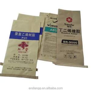 Empty Cement Sack Factory Price 20Kg 25Kg 50kg Kraft Paper Bag for Industrial Package