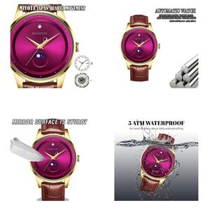 Reloj de Lujo 2025 de Cuarzo Analógico para Hombre y Mujer, con Correa de Cuero Genuino, Cristal de Zafiro, Resistente al Agua, en Acero Inoxidable - Product Image 4