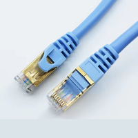 Cable Ethernet CAT7 de tamaño personalizado, cable de conexión de puente RJ45, Cables de comunicación conductores de cobre puro de 1m/2m/10M/15M