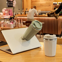 Pas de chute conception thermos tasse étanche ne jamais tomber voyage thermos ventouse 304 tasse à café en acier inoxydable pour cadeaux