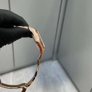 Reloj Mecánico Automático para Hombre, Esfera Rosa Dorada de 40 mm, Luminoso, Resistente al Agua 10 Bar, Correa de Metal, Estilo Hip Hop, Lujoso - Product Image 4