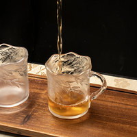Service à thé de luxe ArtFamily en cristal fait main en forme de gourde, thème ange, cadeau de collection pour la maison pour le Nouvel An chinois