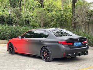 Film de voiture personnalisé en vinyle noir rouge finition mate, film de changement de couleur personnalisé, peinture caméléon noir rouge pour voiture, film protecteur - Product Image 3