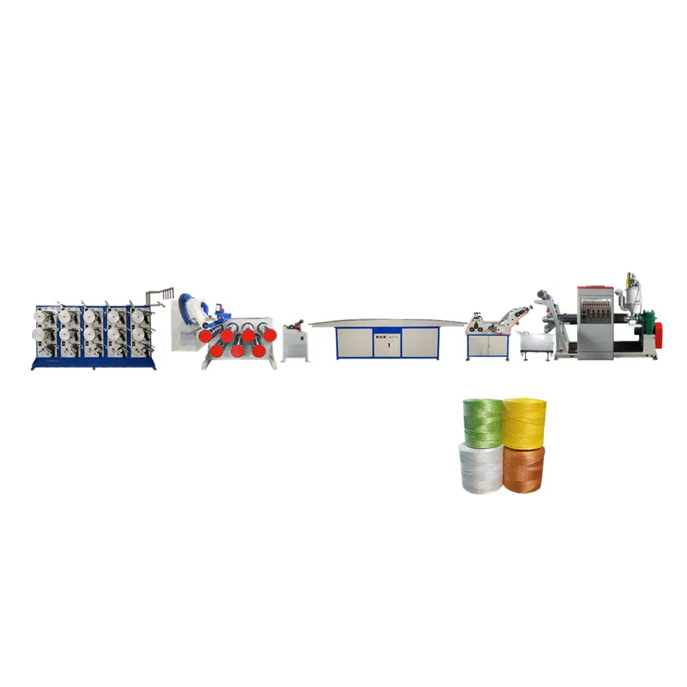 plastic pp tape split yarn extrusion machine/ pp binding rope filament making machine/ extruder