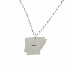 Hoa Kỳ Bản Đồ Tùy Chỉnh Mạ Bạc Thép Không Gỉ Mặt Dây Chuyền Vòng Cổ Thiết Lập Liên Kết Chuỗi Phật Giáo Thời Trang Vòng Cổ - Product Image 6