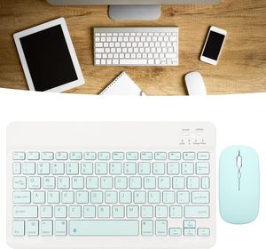 Combo Tastiera e Mouse Wireless Bluetooth Ricaricabile, Mini e Sottile, per <span class=keywords><strong>iPad</strong></span> Pro 2020/11/10.5/8th/7th/6th/<span class=keywords><strong>Air</strong></span> - Product Image 3