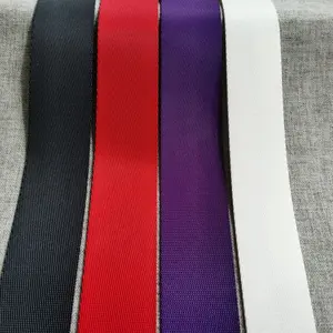 Prix d'usine 1.5, 2 pouces, violet, rouge, blanc, noir, ceinture de sécurité haute résistance à la rupture, ceinture de sécurité pour voiture, sangle en Polyester