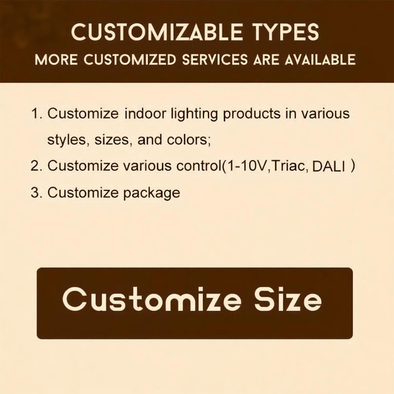 Color and size can be customized