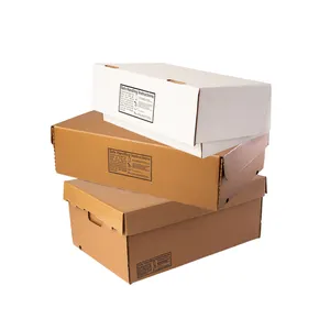 Durable Vegetable Fresh Wax Produce Cartons Paper Food Box Seafood Wax Coated Waterproof Cardboard Boxes