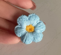 Patchs de fleurs brodés à la main colorés patchs de fleurs au crochet patchs de fleurs pour vêtements, accessoires de chapeaux