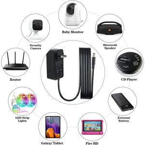 Kundan AC 100V-240V อินพุตไปยัง DC 5.5x2.5mm/5.5x2.1mm เอาต์พุต5V อะแดปเตอร์1A สำหรับกล้องรักษาความปลอดภัย DVR NVR - Product Image 5