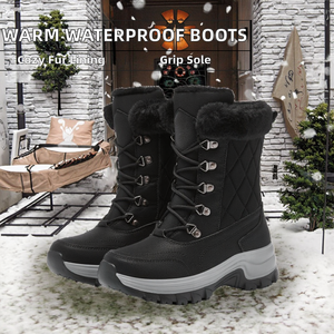 Botas de Nieve para Mujer, Estilo Deportivo para Invierno, Térmicas, Modernas, Cálidas, Antideslizantes, Impermeables, Ligeras y Cómodas - Product Image 2