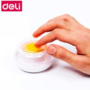 Deli 9109 appareil à main humide outil mignon doigt mouillé pour le bureau de l'analyseur bancaire fichier organiser fourniture boule ronde bureau papier mate - Product Image 2