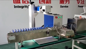 Công Suất Cao Băng Tải Hệ Thống Bút Lịch Thi Đấu Tự Động Cho Ăn Tốc Độ Cao Khắc Sợi <span class=keywords><strong>Laser</strong></span> Đánh Dấu Máy - Product Image 2