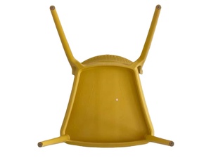 Sedia da Pranzo in Plastica Giallo <span class=keywords><strong>Senape</strong></span>, Seduta Ergonomica Monoblocco, Design per <span class=keywords><strong>Cucina</strong></span>, Caffè, Ristorante e Spazi Esterni - Product Image 5