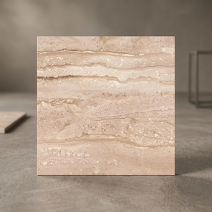 Carreaux de sol en céramique porcelaine brillante effet marbre Carrara Blanc 40x40cm pour design d'intérieur de salon - Product Image 4