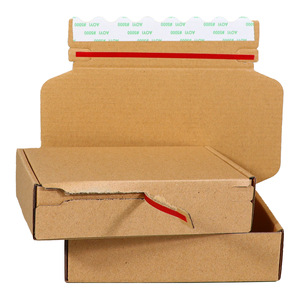Boîte cadeau en papier kraft personnalisée Boîte d'expédition biodégradable écologique Boîte d'expédition pliante avec impression de logo pour la vente au détail/Promotions - Product Image 1